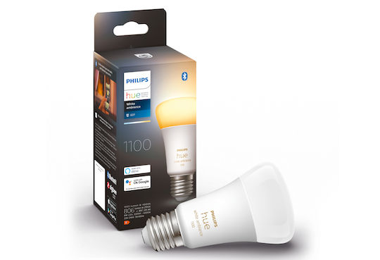 Philips Smart LED Bulb 8W for Socket E27 and Shape A60 Adjustable White 806lm Dimmable