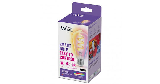 WiZ Smart Bulb LED 40W for Socket E27 and Shape ST64 RGB