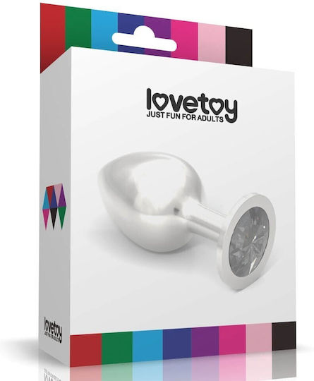 Lovetoy Rosebud Classic Metal Dop Anal Mare Silver / Fuchsia 10cm