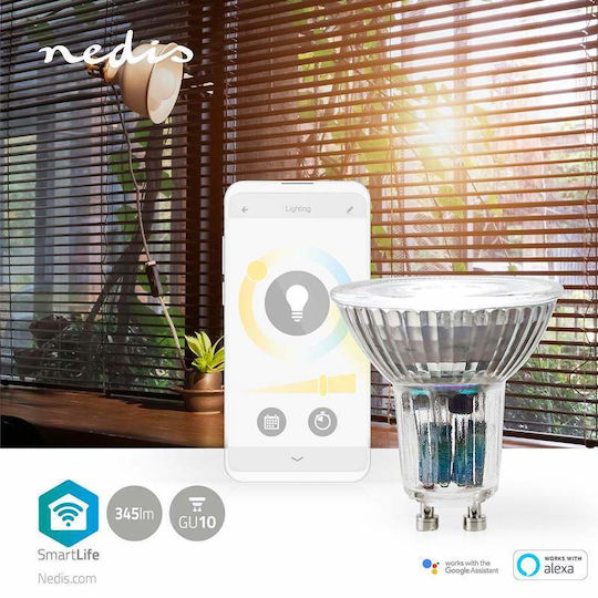 Nedis Smart Lampe LED 4.9W für Fassung GU10 Einstellbar Weiß 345lm