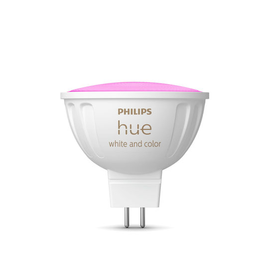 Philips Smart Lampe LED 6.3W für Fassung GU5.3 und Form MR16 RGBW 400lm Dimmbar 929003575301