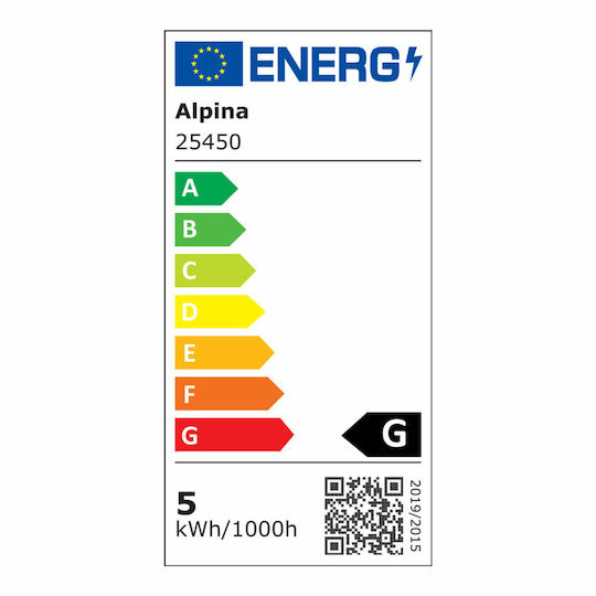 Alpina Smart LED-Lampe 4.9W für Fassung E27 RGB 360lm