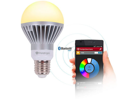 Prestigio Smart Λάμπα LED 7W για Ντουί E27 Θερμό Λευκό 400lm Dimmable