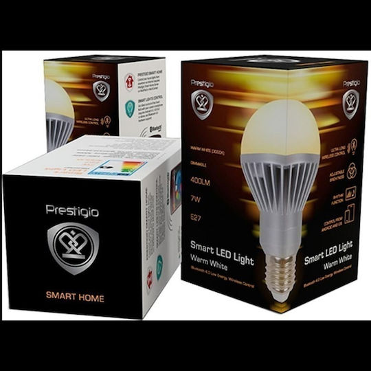 Prestigio Smart Λάμπα LED 7W για Ντουί E27 Θερμό Λευκό 400lm Dimmable