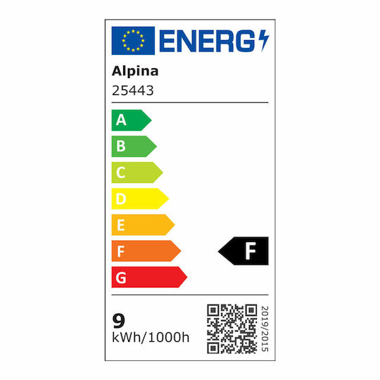 Alpina Smart Λάμπα LED 9W για Ντουί E27 Ρυθμιζόμενο Λευκό 806lm