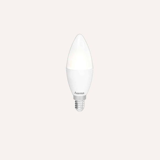 HAMA Bec Smart LED 5.5W pentru Dulie E14 RGBW 350lm Reglabil în intensitate