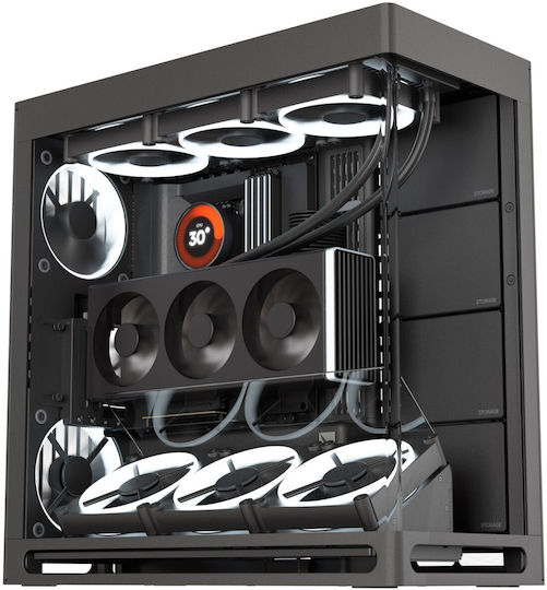 HAVN HS 420 VGPU Full Tower Computer Case with Window Panel Black