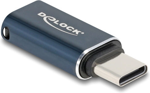 DeLock Конвертор USB-C / Lightning мъжки към USB-C / Lightning женски Сив 1бр 60688