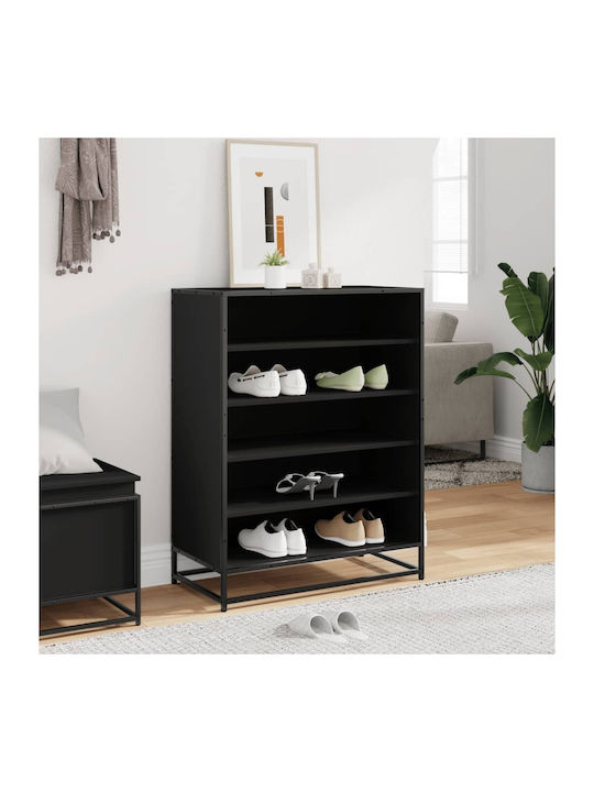 Metallic Shoe Organizer Black