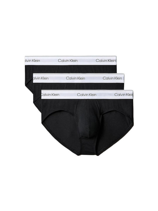 Slipuri pentru bărbați Black 3Pachet