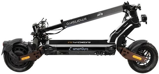 SmartGyro Ηλεκτρικό Πατίνι με 25km/h Max Ταχύτητα και 75km Αυτονομία σε Μαύρο Χρώμα