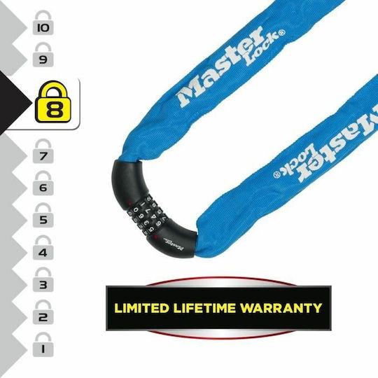 Master Lock mit Schlüssel Blau