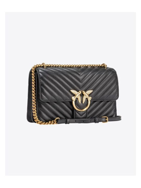 Classic Love Leather Women's Bag Crossbody Black