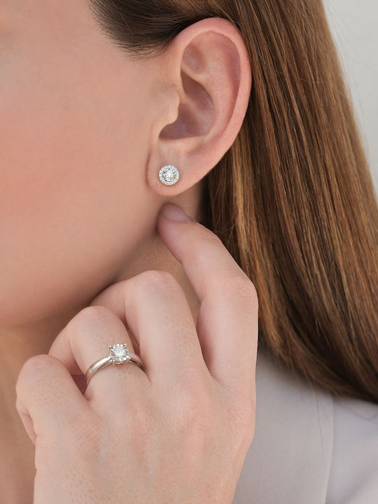 Ohrringe aus White Gold mit Diamant Ohrringe aus White Gold mit Diamant
