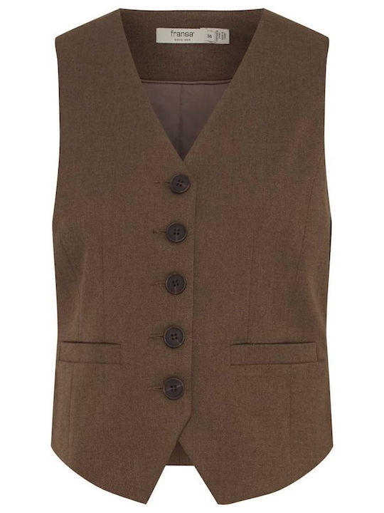 Women's Vest Brown