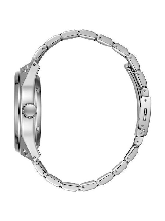 Lee Cooper Men's Automatic Watch With Silver Metal Bracelet