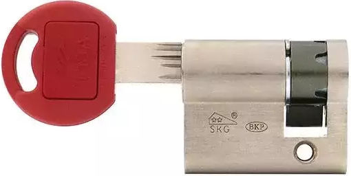 Cisa Κύλινδρος Κλειδαριάς Ασφαλείας Μισός 40mm (30-10) με 3 Κλειδιά Χρυσός