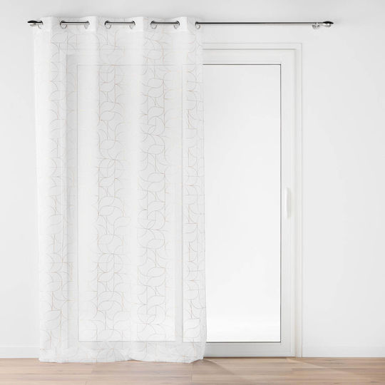 Douceur d'Intérieur L-c Louxor με Τρουκς Λευκή 140x240εκ.