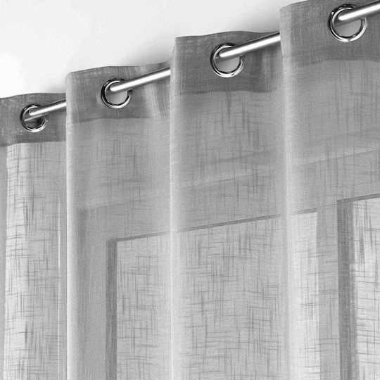 Curtain with Grommets L-c Haltona Gray 140x280cm