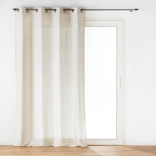 L-c Pauline With Grommets Beige 140x240cm