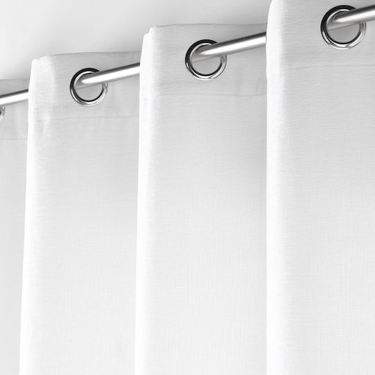 Curtain with Grommets L-c Verra White 140x260cm