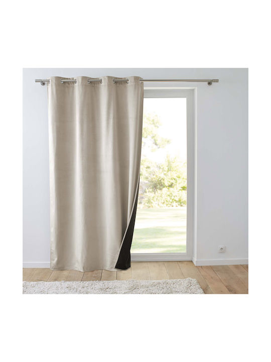 Perdea Cu Capse L-c Polarchic Bej 140x260cm