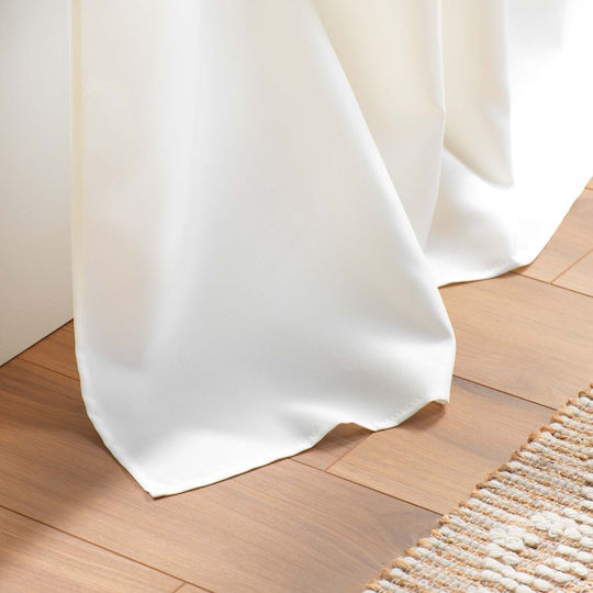 Douceur d'Intérieur Curtain With Tab Top L-c Essentiel Beige 140x260cm