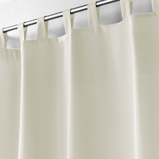 Douceur d'Intérieur Curtain With Tab Top L-c Essentiel Beige 140x260cm