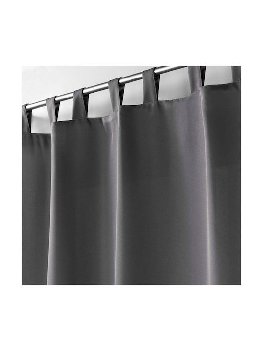 Curtain with Tab Top L-c Essentiel Gray 1607266 140x260cm