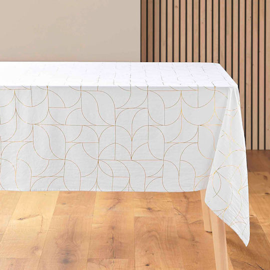 L-c Louxor Stain Resistant White/Gold 140x240 cm L-c Louxor Stain Resistant White/Gold 140x240 cm