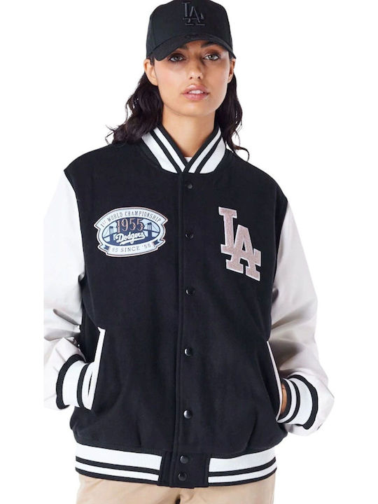 New Era Jachetă Bomber Negru