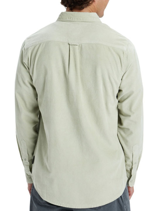 Quiksilver Smoke Trail Long-sleeved Corduroy Shirt Desert Sage