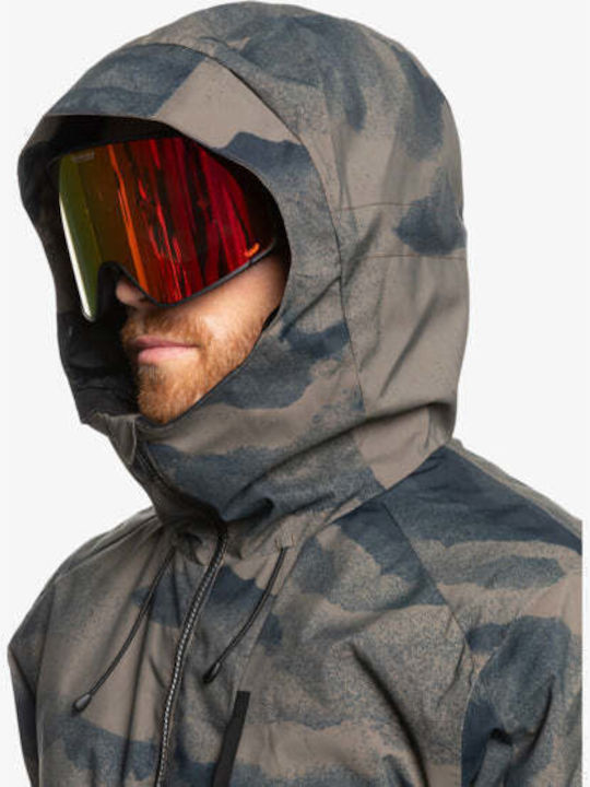 Quiksilver Mission EQYTJ03478-CQP1 Ανδρικό Μπουφάν για Σκι & Snowboard Χακί