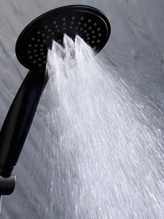 Shower Column without Mixer Black