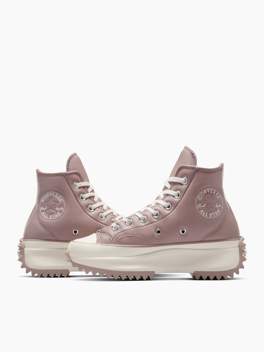 Run Star Hike Γυναικεία Flatforms Sneakers Ροζ