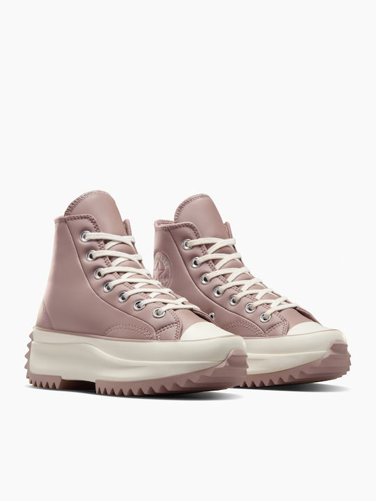 Run Star Hike Γυναικεία Flatforms Sneakers Ροζ