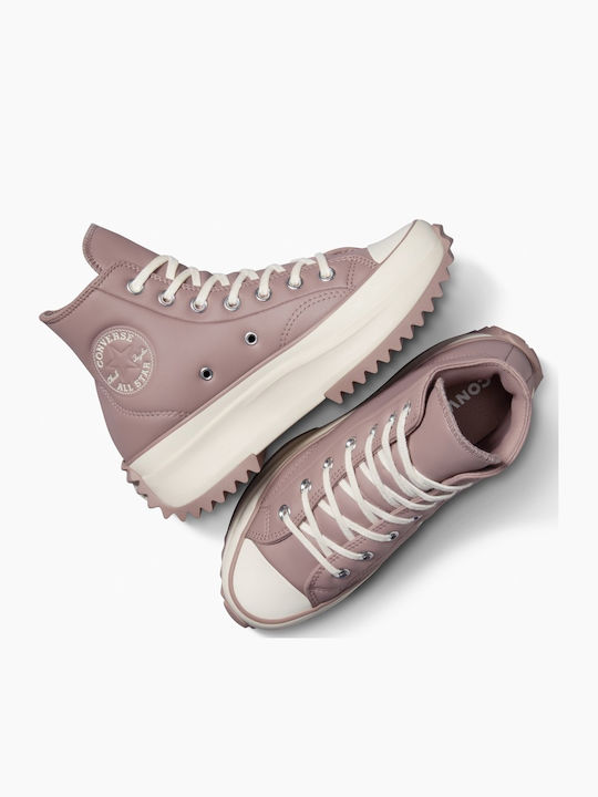 Run Star Hike Γυναικεία Flatforms Sneakers Ροζ