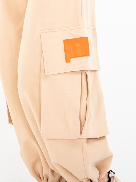 Damen Stoffhose Braun