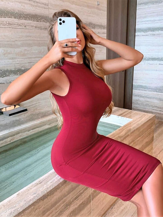 Лятна Midi Рокля За Вечерно Излизане Червена