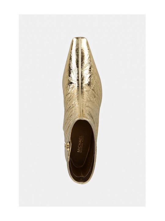 Cosmo Kitten Metallic Leder Stiefeletten Damen Goldene
