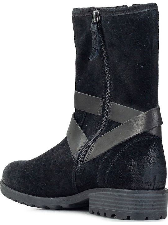 Clarkwell Mid Ghete Dama Biker Negru