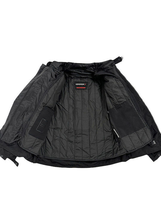 Nordcode Adventure Evo 24 Oversize Men's Motorcycle Jacket Cordura 4 Seasons Waterproof Total Black