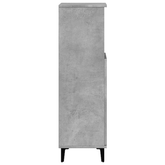 vidaXL Στήλη Μπάνιου Τοίχου Μ30xΒ30xΥ100cm Γκρι