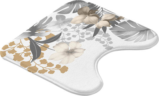 Non-Slip Bath Mat Toilet L-c Kelly 1802120 White 45x45cm