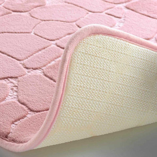 Rutschfest Badematte Synthetisch,Polyester/Cotton/Leather Rechteckig L-c Ricochet 1802104 Pink 50x120cm