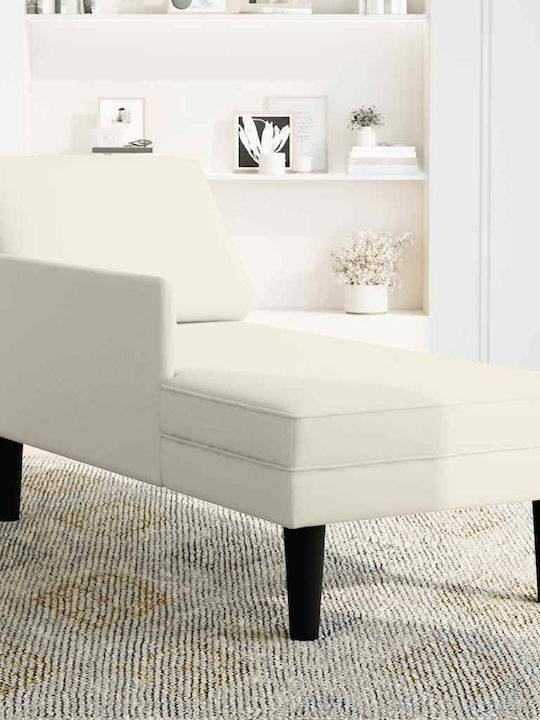 Recliner Stoff Beige L132xW56xH70cm