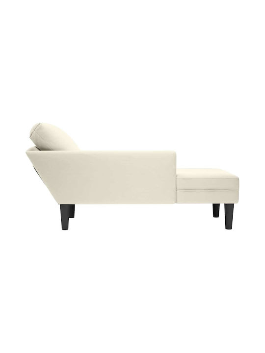 Recliner Stoff Beige L132xW56xH70cm