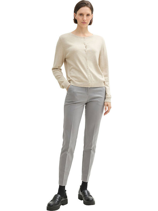Women's Knitted Cardigan Dusty Beige Melange