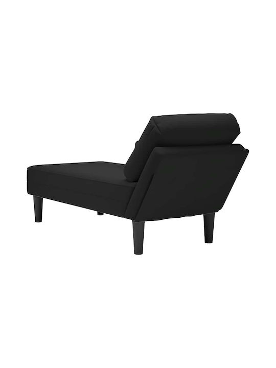 Recliner Stoff Schwarz L132xW56xH70cm