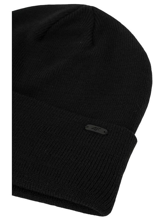 Beanie Ανδρικός Σκούφος Πλεκτός σε Μαύρο χρώμα